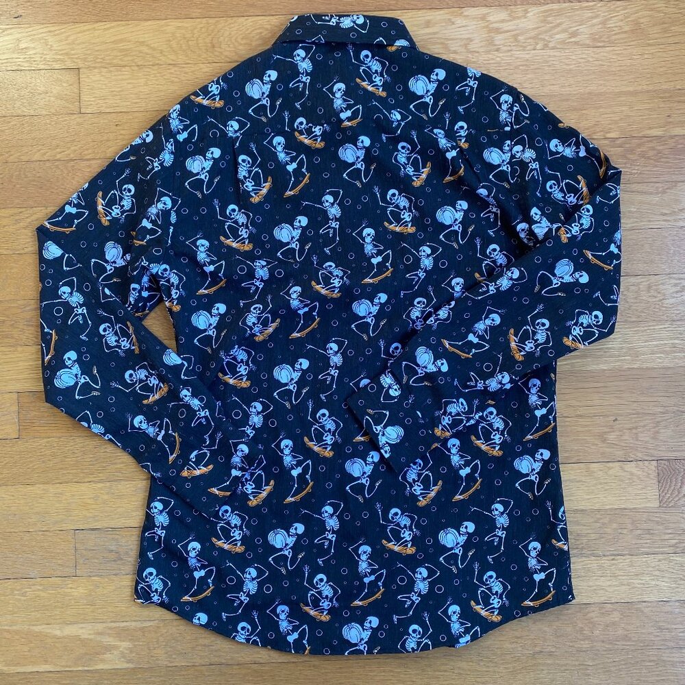 Simon Banks Skeleton Skating Button Up